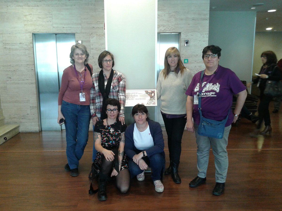 Mujeres del Sindicato Ferroviarioa Intersindical participaron en las Jornadas que la Organización de Mujeres de la Confederación Intersindical celebró en León: #OMenredadas contra las violencias machistas