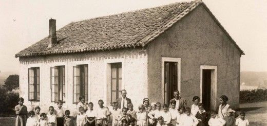 La colonia de la Institución Libre de Enseñanza en San Vicente de la Barquera en agosto de 1930.