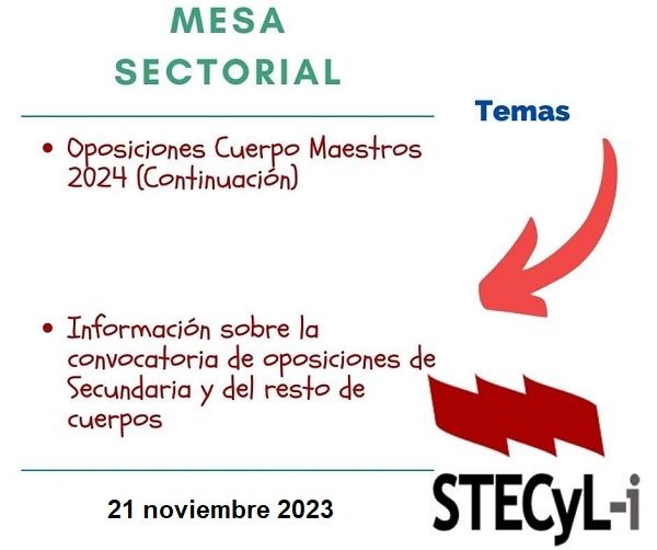 Mesa Sectorial 21-Nov-2023