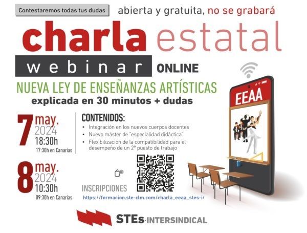 Charla-Estatal-Webinar-Nueva-Ley-Enseñanzas-Artisticas