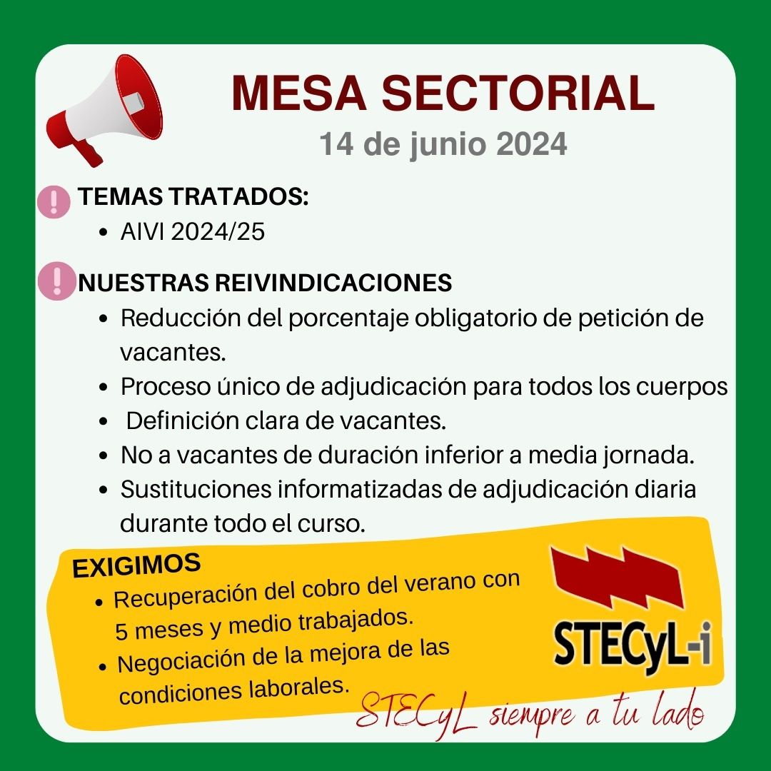 Mesa Sectorial 14-Junio-2024