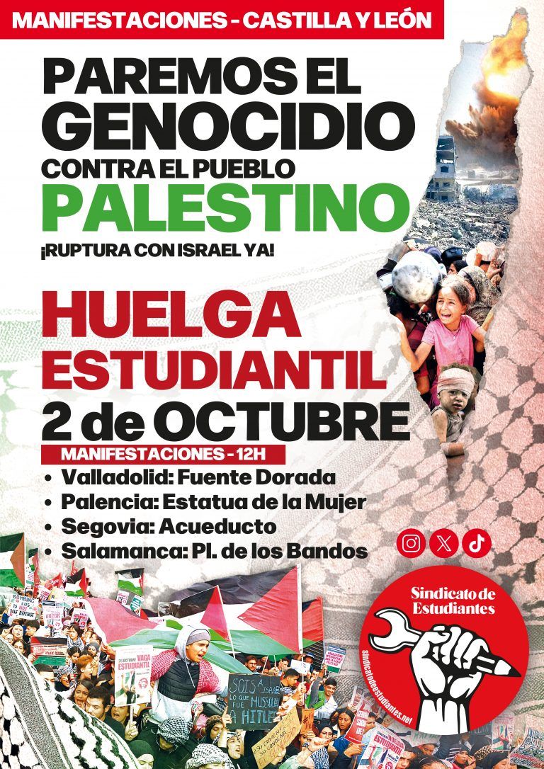 Huelga estudiantil 2 de octubre. Paremos el genocidio contra el pueblo