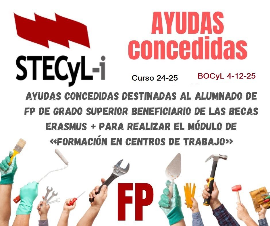 Ayudas Erasmus FP Grado Superior 24-25 CONCESION