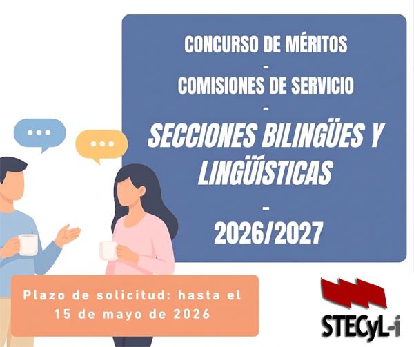 Secciones bilingües y lingüísticas (curso 2026/2027)